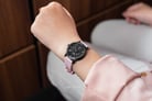 Alexandre Christie Passion AC 2A22 BF RIPBALK Black Dial Pink Rubber Strap-7