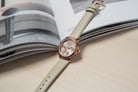 Alexandre Christie Passion AC 2A25 BF LRGLG Ladies Rose Gold Dial Beige Leather Strap-5