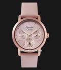 Alexandre Christie Passion AC 2A25 BF LRGLNPN Ladies Rose Gold Dial Leather Strap-0