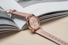 Alexandre Christie Passion AC 2A25 BF LRGLNPN Ladies Rose Gold Dial Leather Strap-3