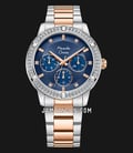 Alexandre Christie AC 2A45 BF BTRBURG Ladies Blue MOP Dial Dual Tone Stainless Steel Strap-0