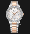 Alexandre Christie AC 2A45 BF BTRSL Ladies Silver MOP Dial Dual Tone Stainless Steel Strap-0