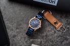 Alexandre Christie AC 2A45 BF BURBU Ladies Blue Dial Blue Stainless Steel Strap-5
