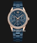 Alexandre Christie AC 2A46 BF BURBU Ladies Blue Dial Blue Stainless Steel Strap-0