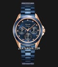 Alexandre Christie AC 2A50 BF BURBU Ladies Blue Dial Blue Stainless Steel Strap-0