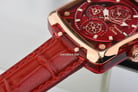 Alexandre Christie AC 3030 BF LRGRE Ladies Red Dial Red Leather Strap-8
