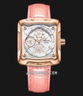 Alexandre Christie Passion AC 3030 BF LRGSLPN Ladies White Dial Pink Leather Strap-0
