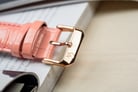 Alexandre Christie Passion AC 3030 BF LRGSLPN Ladies White Dial Pink Leather Strap-6