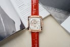 Alexandre Christie Passion AC 3030 BF LRGSLRE Ladies White Dial Red Leather Strap-4