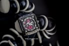 Alexandre Christie AC 3039 MC LEPBARE Sport Chronograph Men Red Dial Black Leather Strap-3