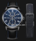 Alexandre Christie Automatic AC 3040 MA LIPBU Man Blue Dial Black Leather Strap + Ekstra Strap-0