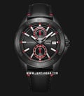 Alexandre Christie Automatic AC 3045 MA LIPBARE Man Black Dial Black Leather Strap-0