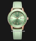 Alexandre Christie Passion AC 5002 LD LRGGN Ladies Light Green Dial Light Green Leather Strap-0