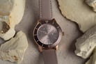 Alexandre Christie Passion AC 5002 LD LRGGR Ladies Grey Dial Grey Leather Strap-4