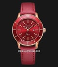 Alexandre Christie Passion AC 5002 LD LRGRE Ladies Red Dial Red Leather Strap-0