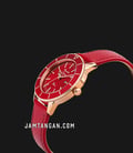 Alexandre Christie Passion AC 5002 LD LRGRE Ladies Red Dial Red Leather Strap-1