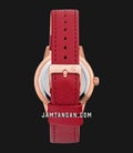 Alexandre Christie Passion AC 5002 LD LRGRE Ladies Red Dial Red Leather Strap-2