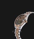 Alexandre Christie AC 5006 BTRMO Couple Brown Mother of Pearl Dial Dual Tone Stainless Steel Strap-1
