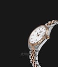 Alexandre Christie AC 5006 BTRMS Couple White Mother of Pearl Dial Dual Tone Stainless Steel Strap-1