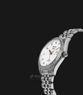 Alexandre Christie AC 5008 BSSMS Couple White Mother of Pearl Dial Stainless Steel Strap-1
