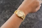 Alexandre Christie Classic Steel AC 5013 LD BGPIV Ladies Gold Dial Gold Stainless Steel Strap-7
