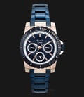 Alexandre Christie Multifunction AC 6141 BF BCUBU Ladies Blue Dial Blue Stainless Steel Strap-0
