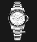 Alexandre Christie Multifunction AC 6141 BF BTBSL White Dial Stainless Steel Strap-0