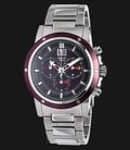 Alexandre Christie AC 6142 MC BTNBO Men Chronograph Dark-Purple Dial Stainless Steel Watch-0