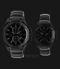 Alexandre Christie AC 6225 BIPBA Couple Black Dial Black Stainless Steel Strap-0