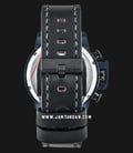 Alexandre Christie Chronograph AC 6280 MC LUBBA Man Blue Dial Black Leather Strap -2