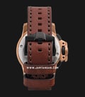 Alexandre Christie Chronograph AC 6295 MC LBRBA Sport Men Black Dial Brown Leather Strap-2
