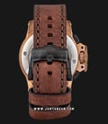 Alexandre Christie Chronograph AC 6295 MC LBRBABO Man Sport Black Dial Brown Leather Strap-2