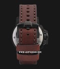Alexandre Christie Chronograph AC 6295 MC LIPBAIV Sport Men Black Dial Brown Leather Strap-2