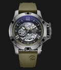 Alexandre Christie Automatic AC 6295 MT RTPBAGN Skeleton Dial Green Rubber Strap-0