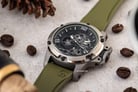 Alexandre Christie Automatic AC 6295 MT RTPBAGN Skeleton Dial Green Rubber Strap-4