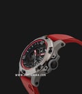 Alexandre Christie Automatic AC 6295 MT RTPBARE Skeleton Dial Red Rubber Strap-1