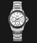 Alexandre Christie AC 6388 BF BTBSL Ladies White Pattern Dial Stainless Steel Strap-0