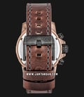 Alexandre Christie Chronograph AC 6410 MC LBRBA Men Sport Black Dial Brown Leather Strap-2