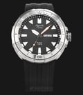 Alexandre Christie Diver Watch 10ATM W.R AC 6427 ME RSSSBA Men Black Dial Black Rubber Strap-0