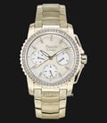 Alexandre Christie Multifunction AC 6455 BF BGPMIDR Ladies Beige Dial Gold Stainless Steel Strap-0