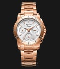 Alexandre Christie AC 6455 BF BRGSL Ladies Silver Dial Rosegold Stainless Steel Strap-0