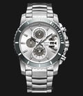 Alexandre Christie AC 6455 MC BSSSL Chronograph Silver Dial Stainless Steel Strap-0