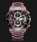 Alexandre Christie AC 6455 MC BTNBO Chronograph Maroon Dial Stainless Steel Strap-0