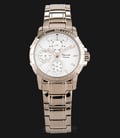 Alexandre Christie AC 6473 BF BCGSL Ladies White Dial Rose Gold Stainless Steel Strap-0