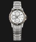 Alexandre Christie AC 6473 BF BTESL Ladies White Dial Stainless Steel Strap-0