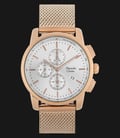 Alexandre Christie AC 6485 MC BRGSL Chronograph Silver Dial Rose Gold Stainless Steel-0