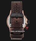 Alexandre Christie Chronograph AC 6491 MC LBRBA Men Black Dial Brown Leather Strap-2