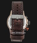 Alexandre Christie AC 6491 MC LGCBA Chronograph Men Black Dial Brown Leather Strap-2