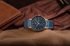 Alexandre Christie AC 6499 BUGDG Couple Grey Dial Blue Stainless Steel-1