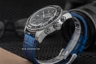 Alexandre Christie AC 6500 MC LSSBU Chronograph Man Black Dial Blue Leather Strap-4